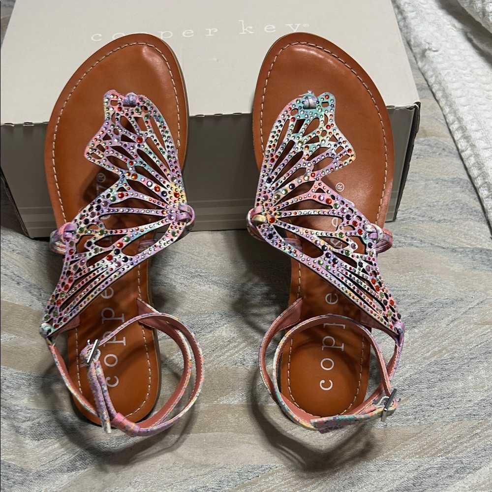 Copper Key Women's Butterfly Sandals - Multicolor